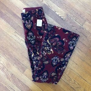 Free People Velvet Flare Pants